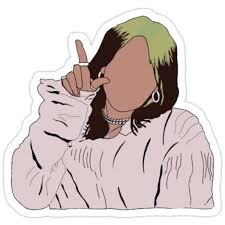 Come out and play vinyl sticker sticker. Billie Eilish Sticker Sticker Girl Stickers Cartoon Stickers Tumblr Stickers