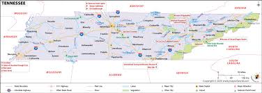 Road map of tennessee with cities. Tennessee Map Map Of Tennessee Tn Usa