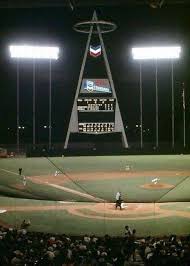 On an out of town scoreboard at a major league baseball game, what do the numbers on the left stand for or represent? The Original Big A Scoreboard At Anaheim Stadium From The 1960s Baseball Park Mlb Stadiums Baseball Scoreboard