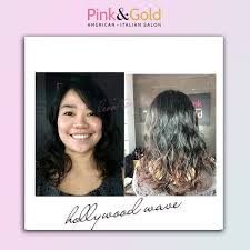 Wedding hairstyles for long hair. Pink Gold Salon Another Happy Client Get Digital Perm Facebook