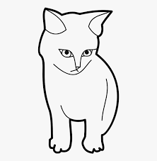 Maybe you would like to learn more about one of these? Sitting Cat Outline Cat Clipart Black And White Hd Png Download Transparent Png Image Pngitem