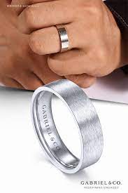 14k White Gold 6mm Brushed Finish Men Mens Wedding Bands White Gold Mens Wedding Bands Classic Diamond Ring