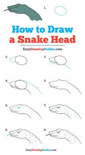 How to draw a snake step by step. Snake Head Realistic Snake Drawing Easy Novocom Top