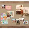 Large magnetic kitchen notice board to add a pop of colour to your home and help you organise your life at the same time. 1