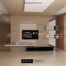Interior ruang tamu elegan pada rumah mewah modern. 8 Ide Terbaru Backdrop Tv Ruang Keluarga Yang Cantik Kitchen Set Minimalis Lemari Pakaian Custom Hpl Duco Dan Laker Terbaik