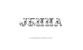 Print your free cursive name design in printable graphic format. Jenna Name Tattoo Designs
