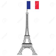 France Famous Construction Eiffel Tower With Flag Of France Vector Royalty Free Cliparts Vectors And Stock Illustration Image 44097506 Eiffel tower in paris, france. france famous construction eiffel tower with flag of france vector