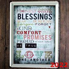 A house blessing (also referred to as house healing or house cleansing) is a ritual performed by a religious leader with the intention of protecting those who live in the house from. English Poem Blessing Printing Tin Signs Pub Wall Art Tin Painting Poster Bar Decor 30x40cm House Wall Sticker Wall Sticker Stickers Wall Stickersstickers Stickers Aliexpress