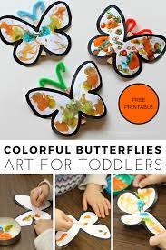 Colorful Toddler Butterfly Art Butterfly Art And Craft Butterfly Art Preschool Arts And Crafts