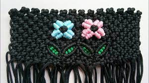 Membuat gantungan kunci dari tali kur sama halnya dengan membuat motif tas dari tali kur motif yang ada pada tali kur bisa kita jadikan sebagai gantungan juga. Tutorial Tas Tali Kur Motif Bunga Dan Daun Macrame Bag Tutorial With Flower And Leaf Pattern Youtube