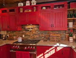35 Top Red Kitchen Design Ideas Trends To Watch For In 2018 Red Kitchen Cabinets Farmhouse Kitchen Colors Red Kitchen