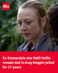 Former soap actress Kelli Hollis has spoken for the first time about her  father Gwynne Hollis, who was caged after being found guilty of running a  major Class A drugs operation.