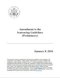 Proposed 2018 Amendments To The Federal Sentencing
