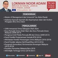 A nivel estatal, pakatan harapan perdió el control de johor , melaka , kedah y perak. Suara Rakyat Infografik Biodata Calon Pakatan Harapan Facebook