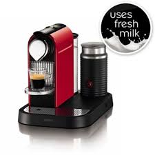With a tiny footprint, compact, lightweight and equipped with an ergonomic handle, the nespresso inissia is a smart little coffee machine to make your life easier. Krups Nespresso Citiz Coffee Machine Fire Engine Red Lakeland