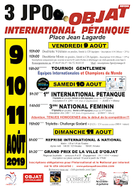 Lacroix vs weibel championnat du monde 2019 individuel petanque france belgique. 1er International D Objat 2019 Competitions Resultats Rankings Petanque