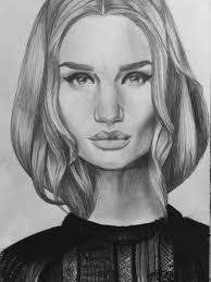 Rosie Huntington Whiteley Drawing Female Sketch Rosie Huntington Whiteley Huntington Whiteley