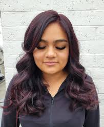 Assyria Murrietta in Dark Red Burgundy Violet Outfit