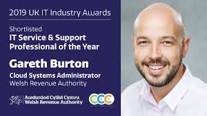Welsh Revenue Authority على X: "Congratulations to Gareth Burton for making  the… 'IT Service & Support Professional of the Year' … shortlist in the  #UKITAwards We're proud to have Gareth as a