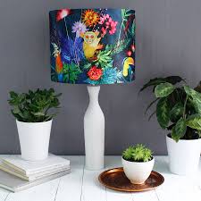 Leopard print has a tendency to get loud very quickly. Tropical Animal Print Lampshade In Table Or Ceiling By Gillian Arnold Notonthehighstreet Com