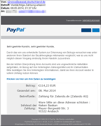 Du brauchst nur die artikel zu bezahlen, die du behältst. Paypal Phishing Verdachtige Zalando Zahlung Erkannt Ware An Haken Baskan Schicken