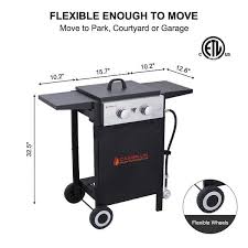 .how the grill and griddle combo is used in a lifestyle way and shows a lot of lovely grilling scenes. Camplux Propane Gas Griddle Gas Grill And Griddle Combo 22 000 Btu Outdoor Griddle 2 Burner Flat Top With 20 Lb Connector Overstock 33519099