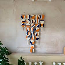 Voir plus d'idées sur le thème idées jardin, déco jardin, amenagement jardin. Light Pink And White Wall Hanging Contemporary Geometric Plywood Scandi Hygge Boho Style