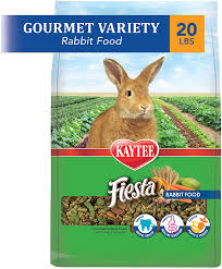 Rabbit food pellets are crunchy dry food containing essential bunny nutrients. Amazon Com Kaytee Fiesta Rabbit Food 20 Pounds Pet Food Pet Supplies