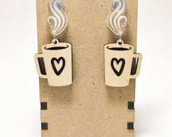 Coffee Cup Earring Studs