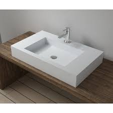 If you need a 48 inch bathroom vanity, take a look at the randolph. Infurniture Ws Vs V75 M 31 X 18 Inch Polystone Rectangular Vessel Bathroom Sink In Matte