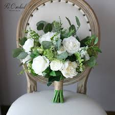 Check spelling or type a new query. Peorchid White Flower Wedding Bouquet Green Eucalyptus Nordic Style Modern 2019 Peony Rose Artificial Bridal Bouquet Wedding Bouquets Aliexpress