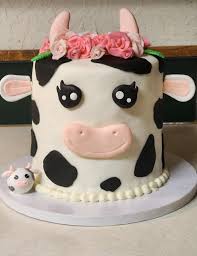 Cow Cake Topper Set: Farm Birthday Party Decorations