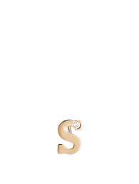 Anzie Love Letter Gold S Initial Stud Earring With Diamond Holt Renfrew Canada