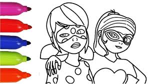 Tales of ladybug & cat noir coloring pages, including this ladybug and chat noir coloring page are free. Miraculous Ladybug With Chloe Queen Bee New Transformation Coloring Book Youtube