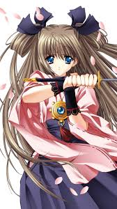 Representing the kuudere gang she's usually very indifferent, but that only makes her occasional smile or blush that much more precious! Blue Eyes Anime Girl Long Hair Sword 1080x1920 Iphone 8 7 6 6s Plus Wallpaper Background Picture Image