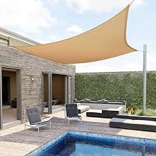 Sears has gazebos with lights so you can keep the party going after the sun goes down. Amazon Com Patio Paradise 10 X 10 Beige Sun Shade Sail Square Canopy Permeable Uv Block Fabric Durable Outdoor Customized Available Garden Outdoor