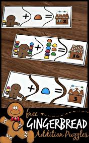 Whether the skill level is as a beginner or something more advanced, they're an ideal way to pass the time when you have nothing else to do like waiting in an airport, sitting in your car or as a means to. Gingerbread Addition Puzzles Free Christmas Math For Kindergartners