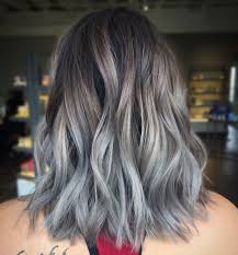 Smokey Grey Silver Balayage Silver Hair Color Balayage Hair Balayage Hair Grey