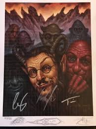 Does anyone know what these are valued at? Two Chet Zar signed and doodled  and One Emek both blotter art 😎😎 Thank you