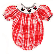 Babeeni Baby Girls Smocked Bubble Minnie Mouse 3y