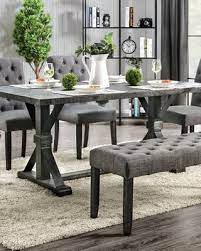 Solid wood, wood veneers & others. Furniture Of Americafurniture Of America Chalwa 72 Inch Black Dining Table Antique Black Dailymail