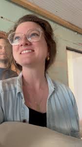 Courtney‘s response to seeing our secret project in the space next to the  coffee shop.