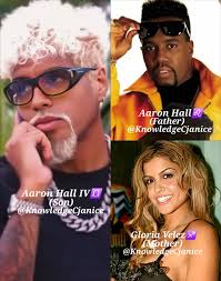🎙Celebrity Children... Aaron Hall and Gloria Velez Son Hall allegedly met  Velez at a party around 1994 when she was 16 and he was 31. They have one  son together. Aaron Hall