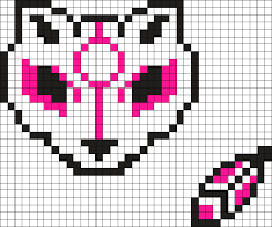 Feline Cat And Feather Perler Bead Pattern Bead Sprite Avec Images Modele Pixel Art Dessin Dessin Pixel