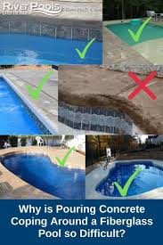 Why Is Pouring Concrete Coping Around A Fiberglass Pool So Difficult Pool Fiberglass Swimming Pools Fiberglass Pools
