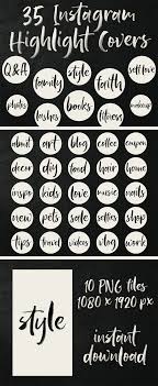 Black And White Instagram Highlight Covers Instagram Highlights Insta Story Cover Icons Business Minimalist Branding Kit Social Media Insta Stories White Black Ink Hand Lettered Instagram Instagram Highlight Icons Black And White Instagram
