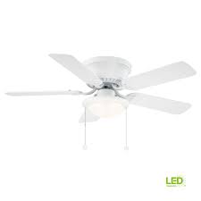 Check spelling or type a new query. Lamps Lighting Ceiling Fans 52 In Hugger Ceiling Fan White Flush Mount Led Light Low Profile Reversible New Home Garden