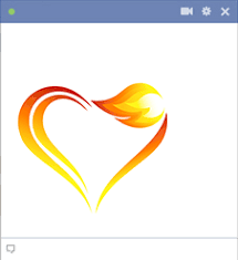 If Your Love Is Meant To Endure This Flame Heart Might Be The Perfect One To Post To Someone Special On Fb Love Heart Emoji Emoticon Heart Emoji
