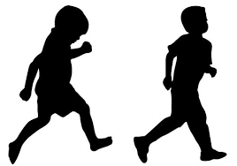 Children Vector Silhouette Archives Sv Stock Blog Kids Silhouette Silhouette Illustration Running Silhouette