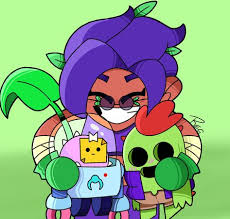 Download een kleurplaat van brawl stars. 100 Sprout Ideas Brawl Star Art Fan Art